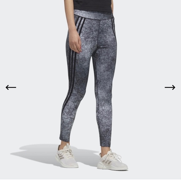 ADIDAS FB 78 TIG Women's  3 Stripes Activewear Cropped Leggings Size M - Picture 5 of 9